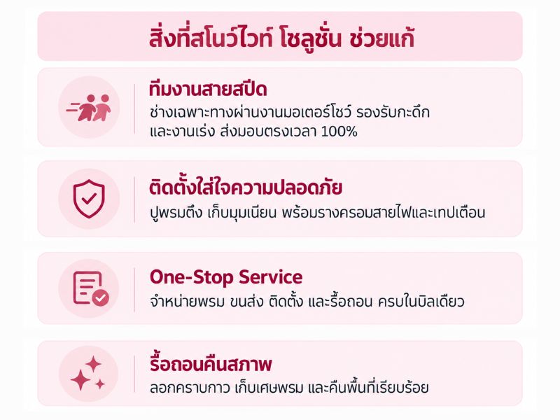 สิ่งที่สโนว์ โชลูชั่น ช่วยแก้